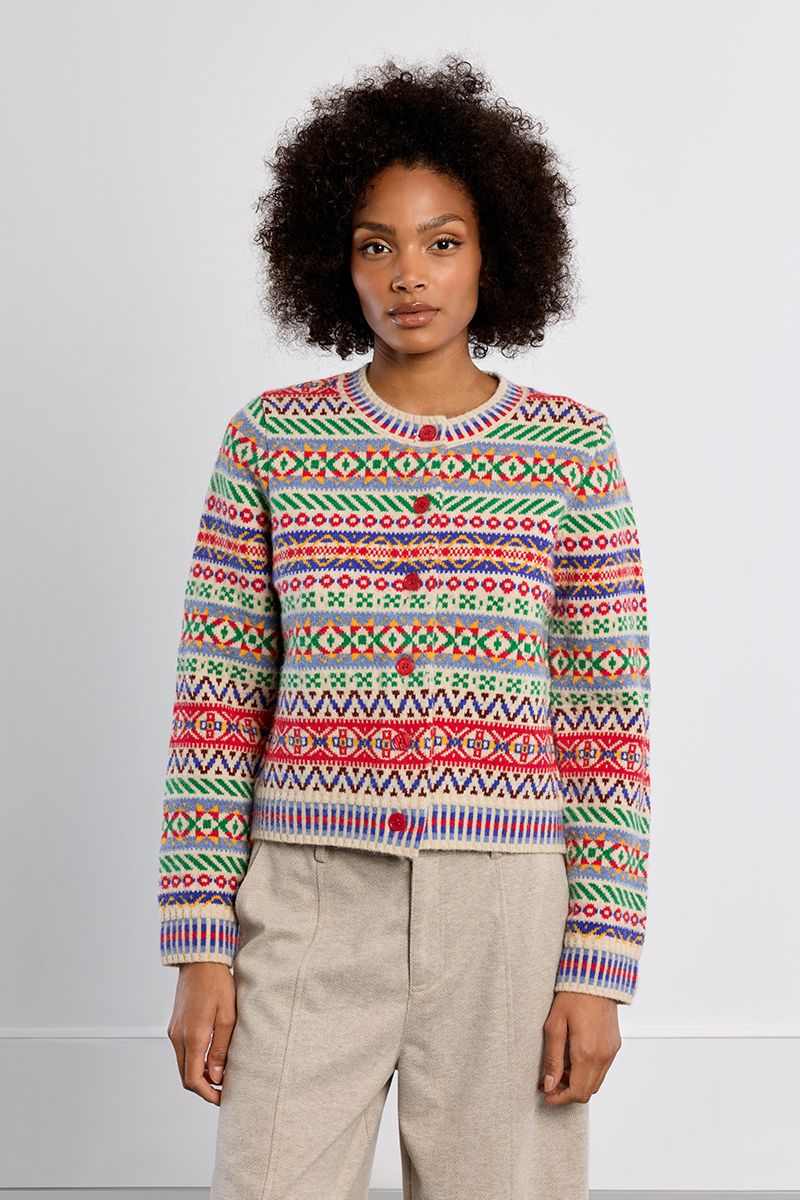 Fair Isle Cardigan, Size: S
