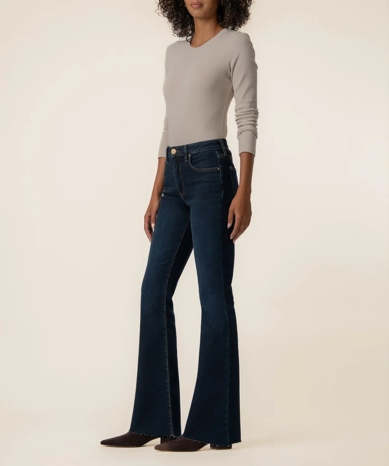 High Rise Ana Flare/Wave Jeans, Size: 0