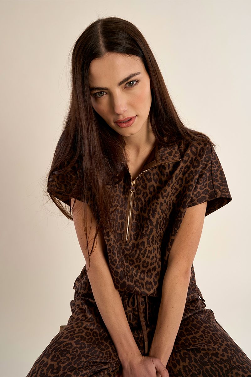 Cap Sleeve Leopard Set