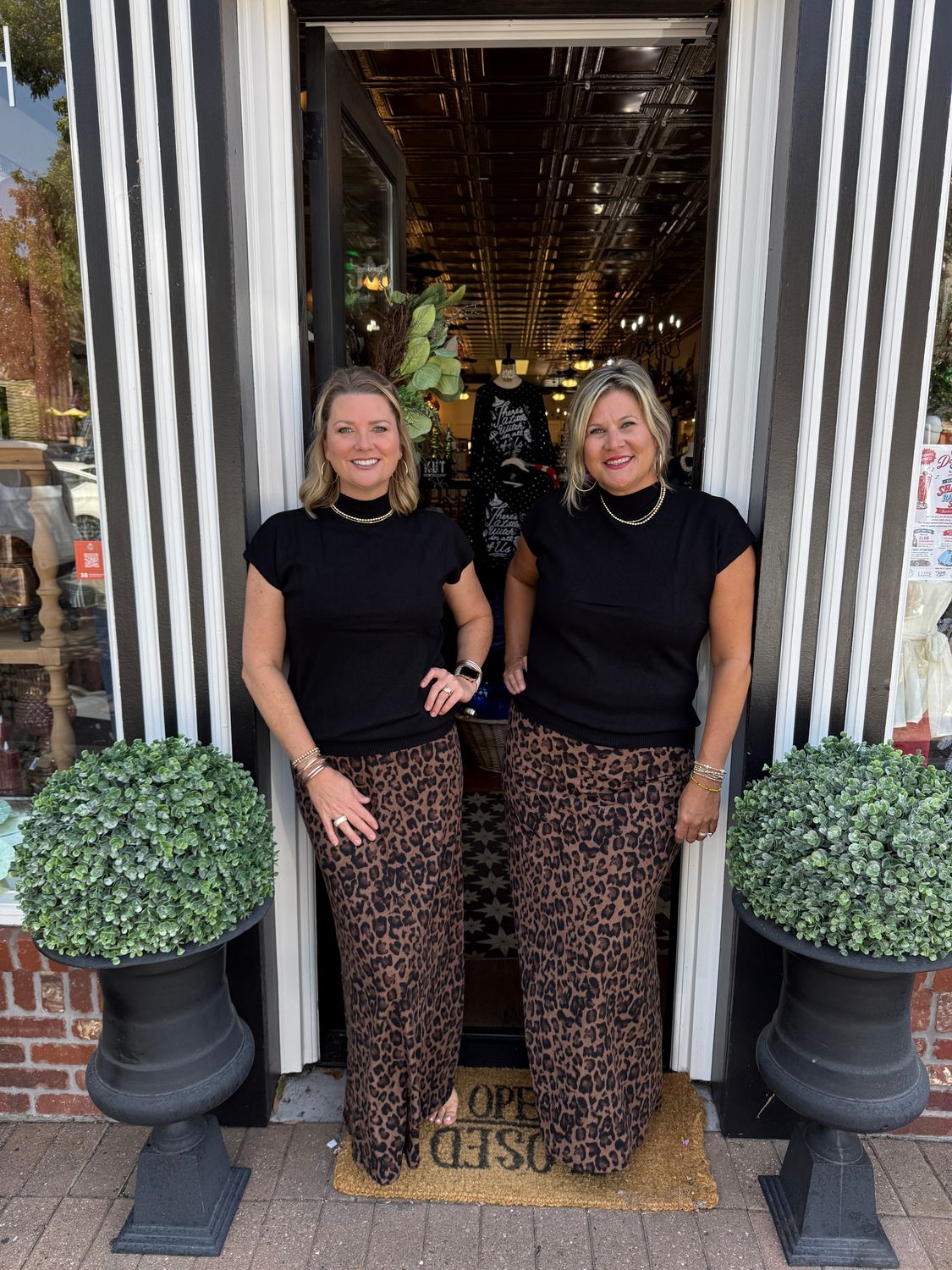 Leopard Print Maxi Skirt