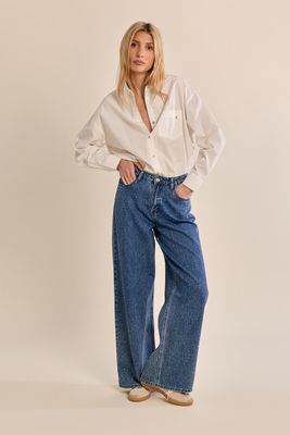 Rhinestone Medium Wash Jeans