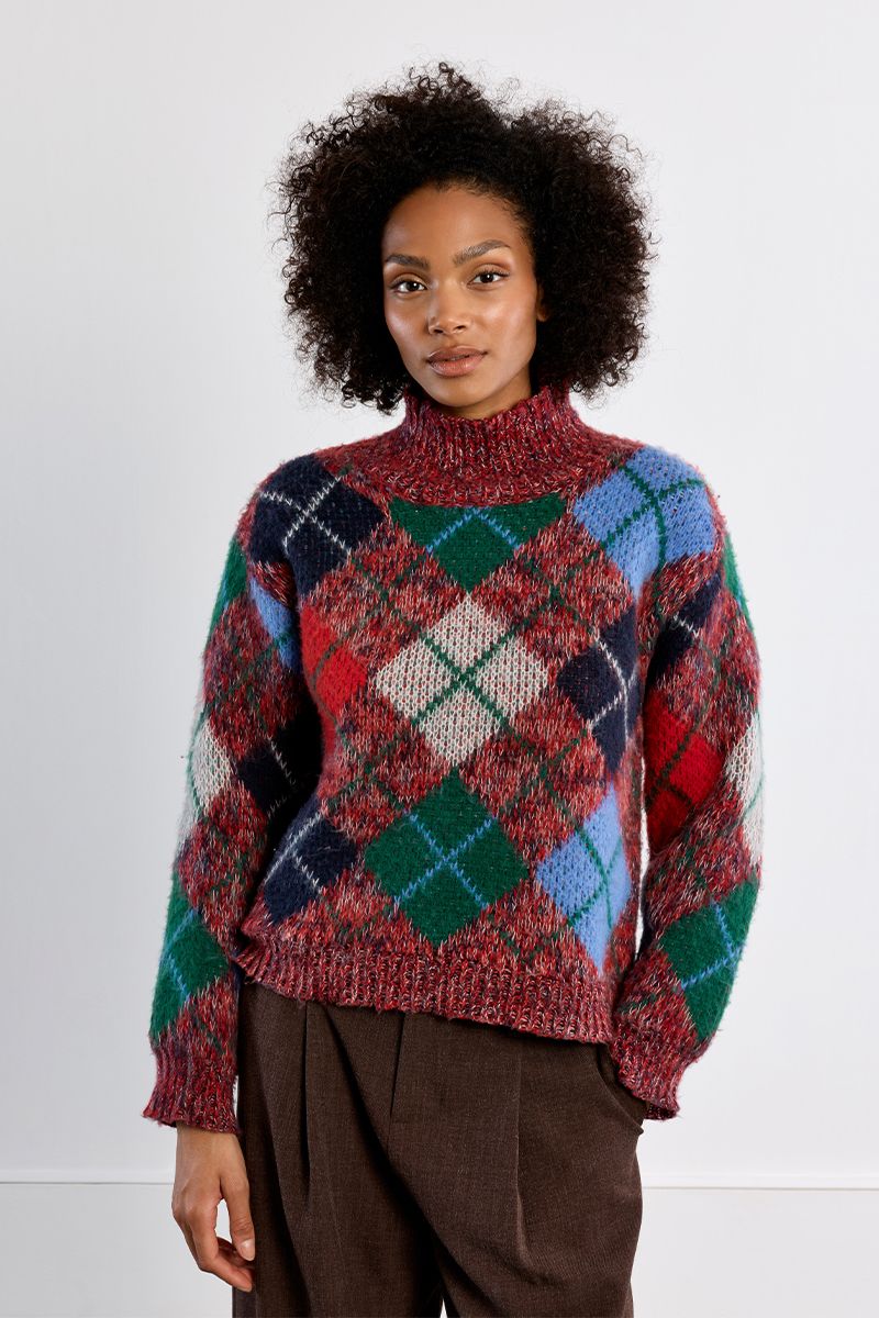 80s Argyle Sweater