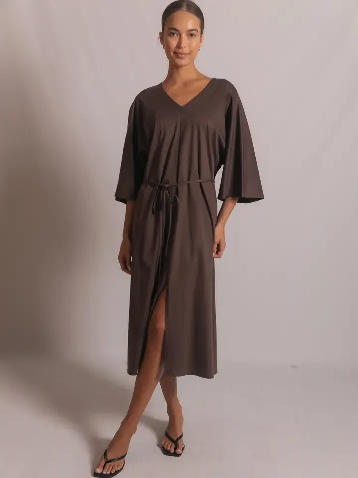 V-Neck Dolman Sleeve Midi, Size: XS