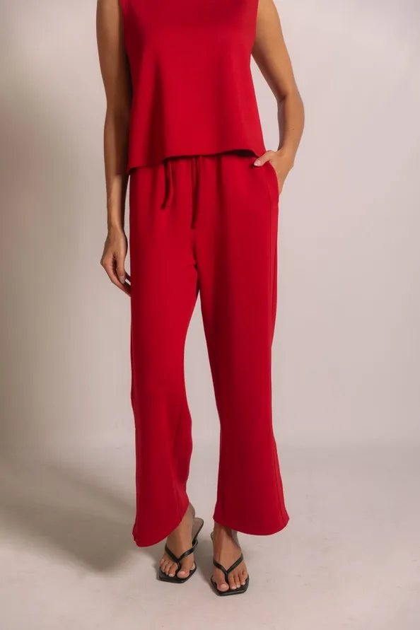 Modal Wide Leg Pants, Size: xs