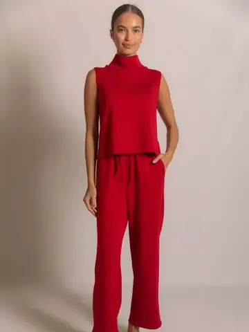Modal Cowl Neck Sleeveless Top, Size: xs