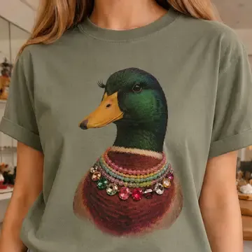 Jeweled Mallard Duck Tshirt