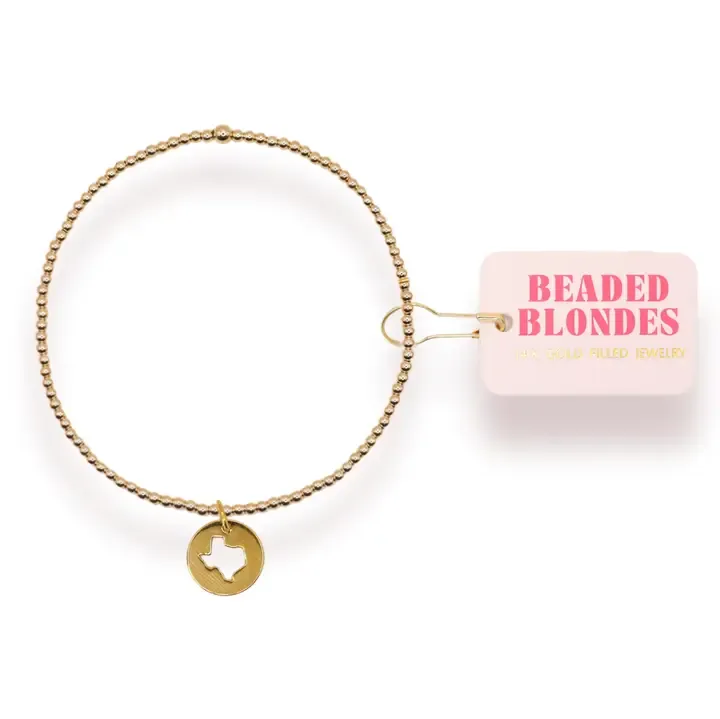 Texas Cutout Charm Bracelet