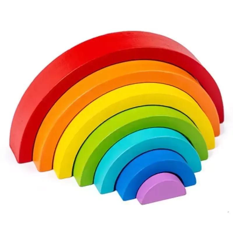 Montessori Regenbogen aus Holz *Tolle Farben*