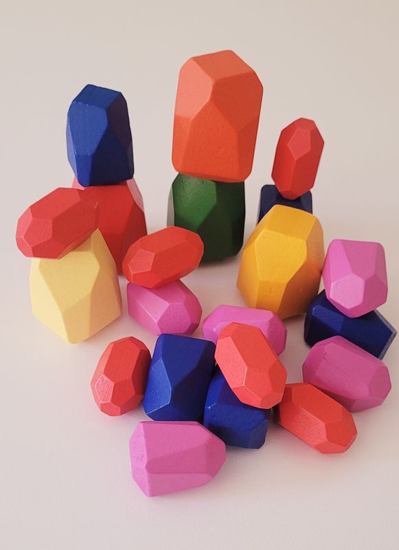 Holzbausteine 20 Teile nach Montessori entwickelt (Set 2)