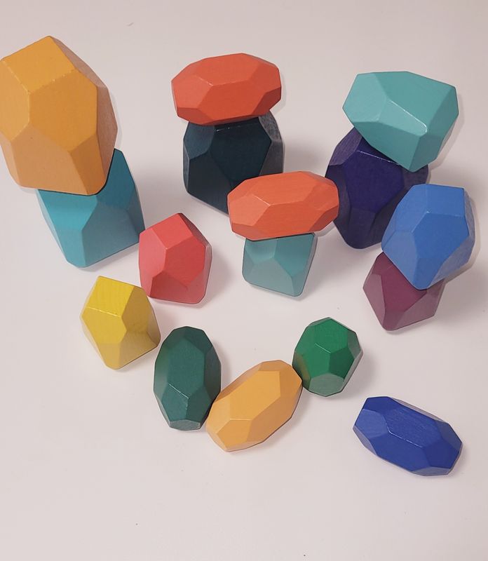 Holzbausteine Natur 16 nach Montessori entwickelt (Set 5)