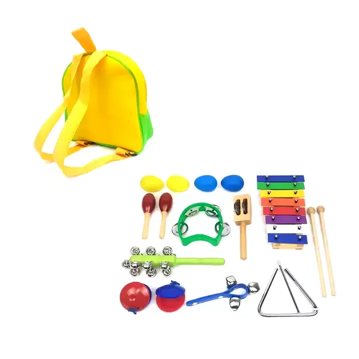 Kinderrucksack mit Musikinstrumente - Holzinstrumente