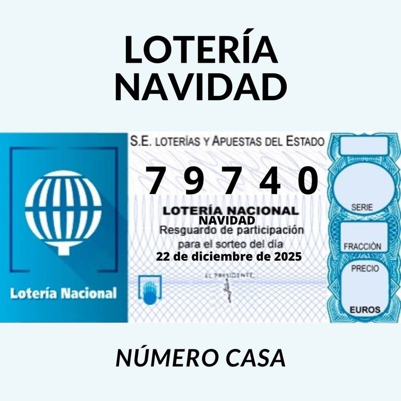 Lotería Navidad - Décimo Casa