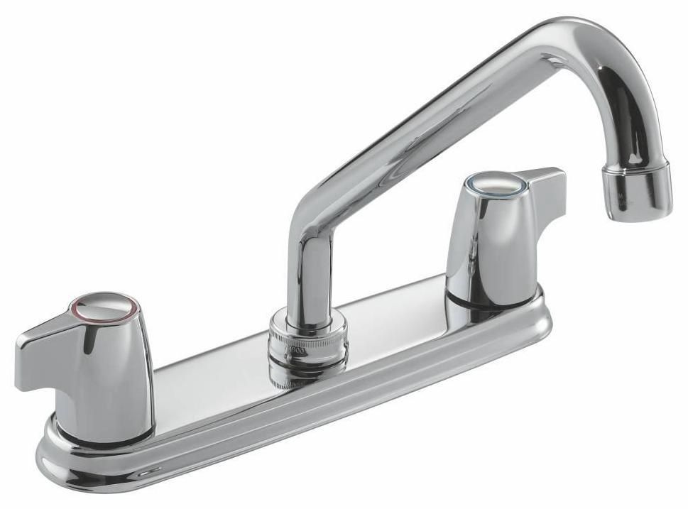 "MOEN II C/P 2/HDL KITCHEN FAUCET, LEVER HANDLES"