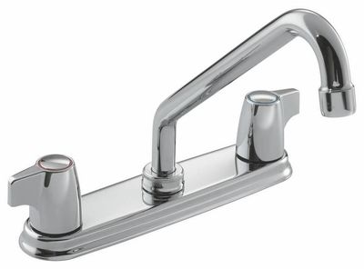 "MOEN II C/P 2/HDL KITCHEN FAUCET, LEVER HANDLES"