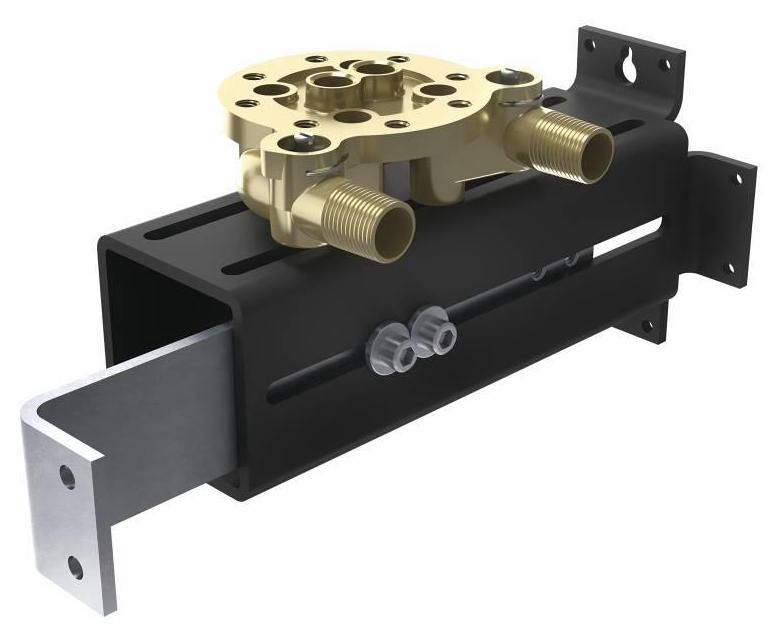 ARRIS SINGLE RISER FLOORMOUNT TUB FILLER, MOUNTING KIT"