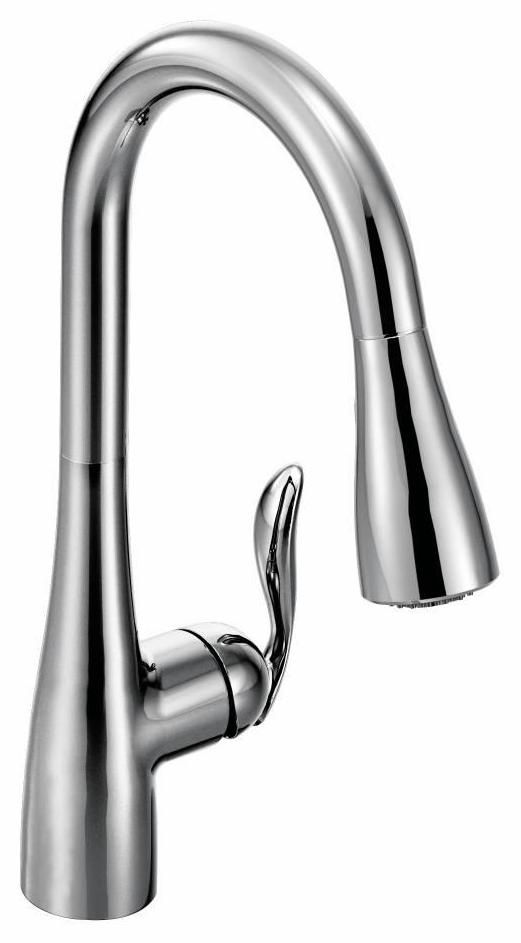 7594c MOEN ARBOR PULLOUT KITCHEN FAUCET CHR