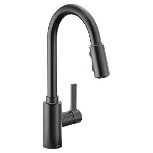 7882bl MOEN 7882 GENTA MATTE BLAK KITCHEN, MATTE BLACK