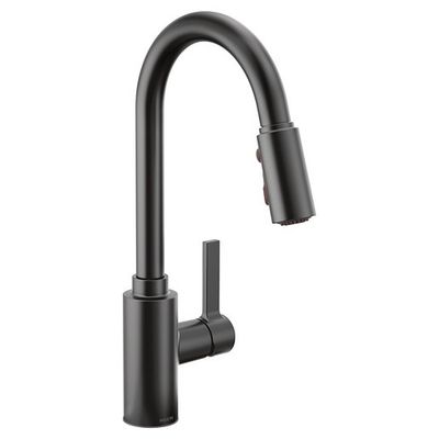 7882bl MOEN 7882 GENTA MATTE BLAK KITCHEN, MATTE BLACK