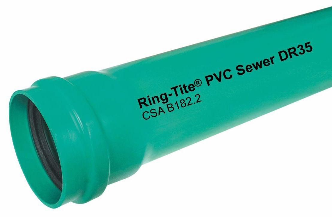 PVC SDR35 SEWER PIPE 6DIA 4.27M (14 FEET) LONG