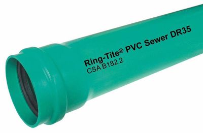 PVC SDR35 SEWER PIPE 6DIA 4.27M (14 FEET) LONG