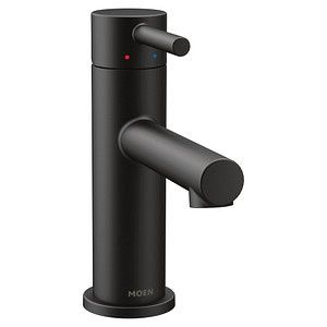 6190blk MOEN ONE HANDLE LAV FAUCET MATTE BLACK