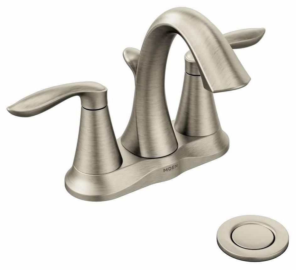 "MOEN EVA 2 HANDLE BN LAV, BRUSHED NICKEL"