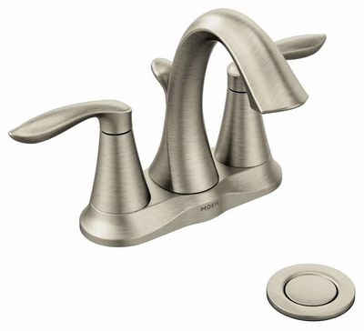 "MOEN EVA 2 HANDLE BN LAV, BRUSHED NICKEL"