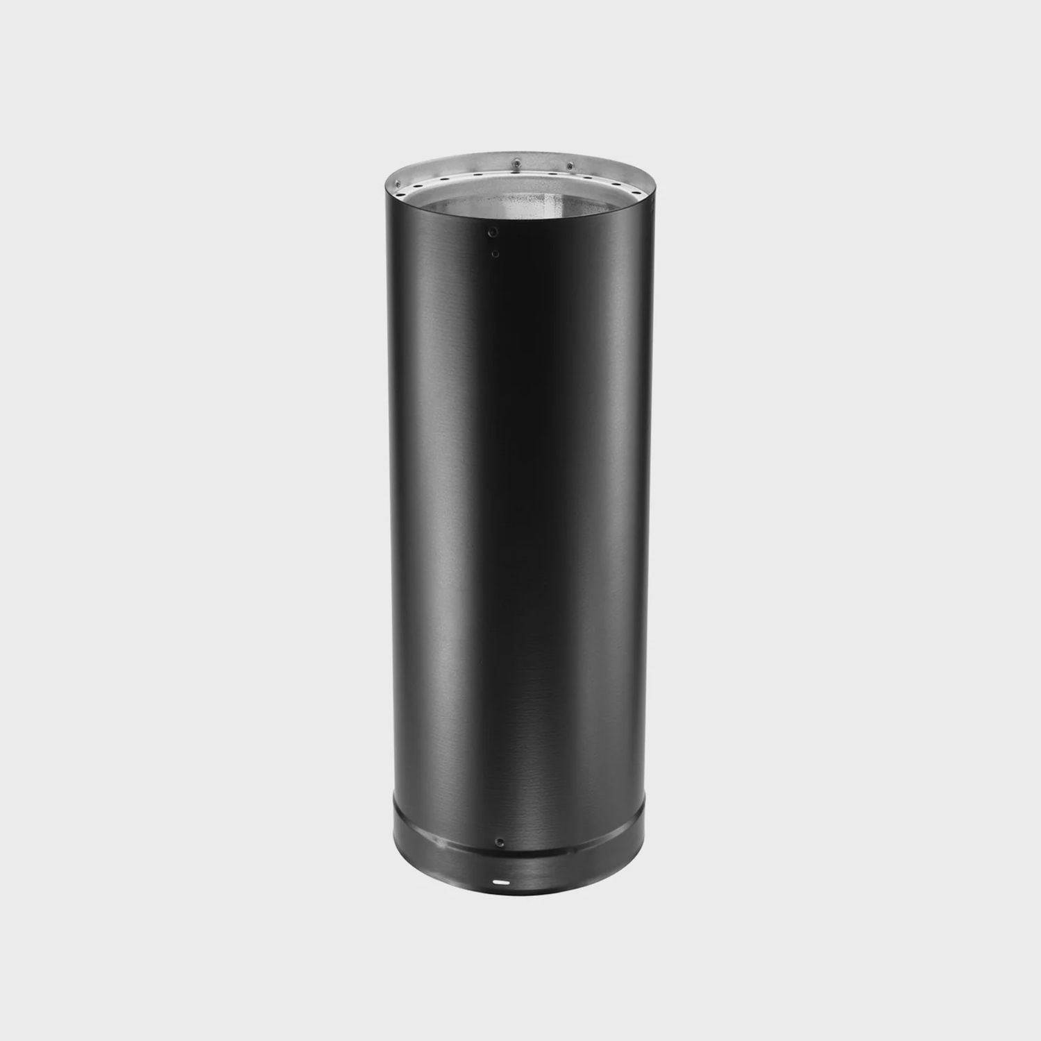 6" DBL WALL BLACK PIPE 24" LONG DVL
