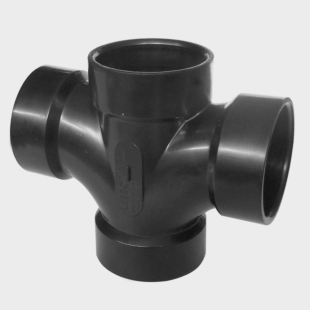 1-1/2" ABS SXSXSXS DOUBLE SANITARY TEE