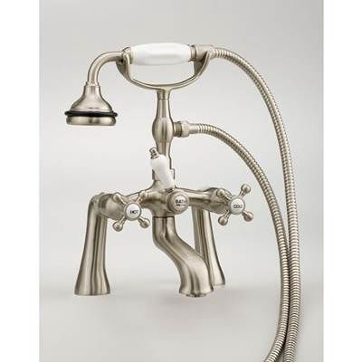 CHEVIOT TUB FILLER W HANDSHOWER, ANTIQUE BRONZE"