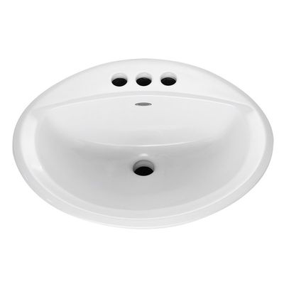 AM STD LAV 4" AQUALYN LINEN CHINA 3 HOLE