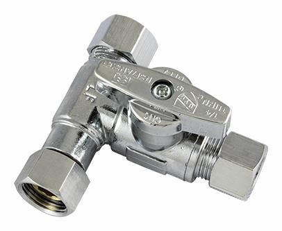 1650338LF LYNCAR ADD A STOP 3/8M COM.X 3/8 F COM.X 1/4" M COM