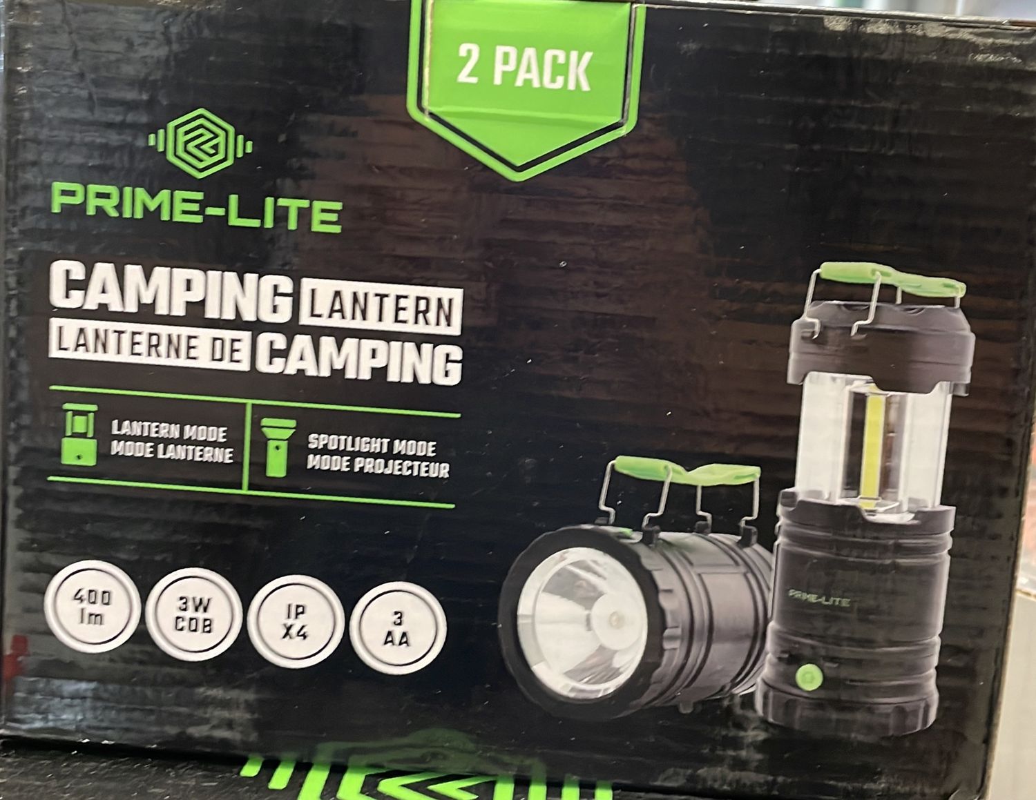 PRIMELITE 3W COB LANTERN 2 PACK