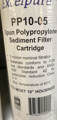 5 Mic SPUN POLY 2.5X10 PP10-10 P5, Aqua Micron, NOVO 36203