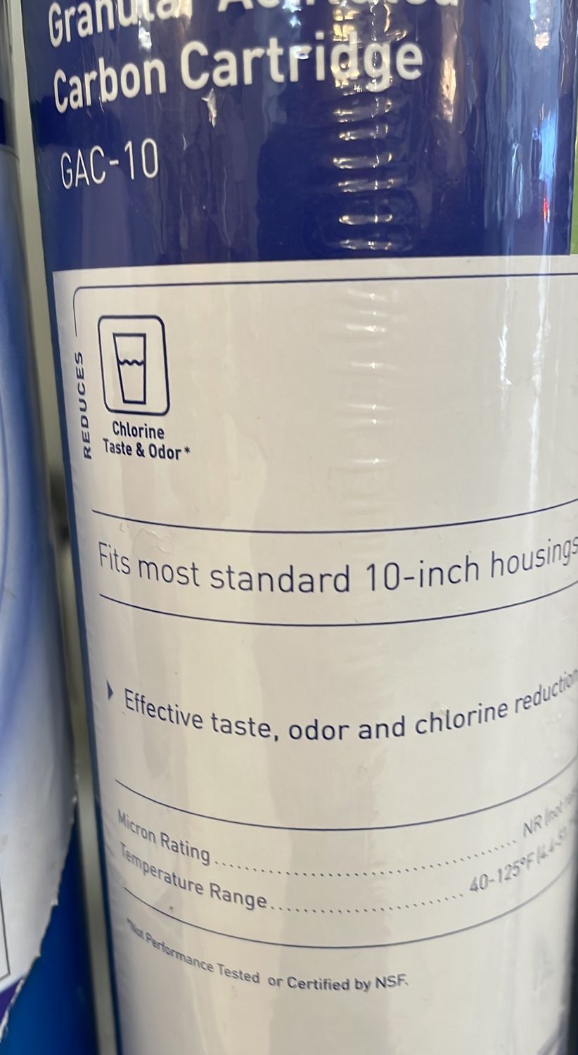 5 Mic CARBON 2.5x10 Filter, CARTRIDGE CC-5C WCC