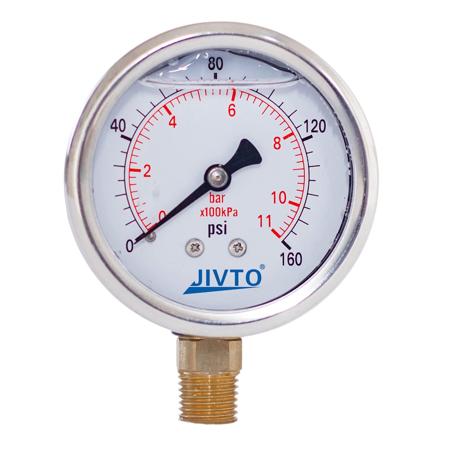 LIQUID FILLED GAUGE 0-60 1/4"" NPT ELITE 400