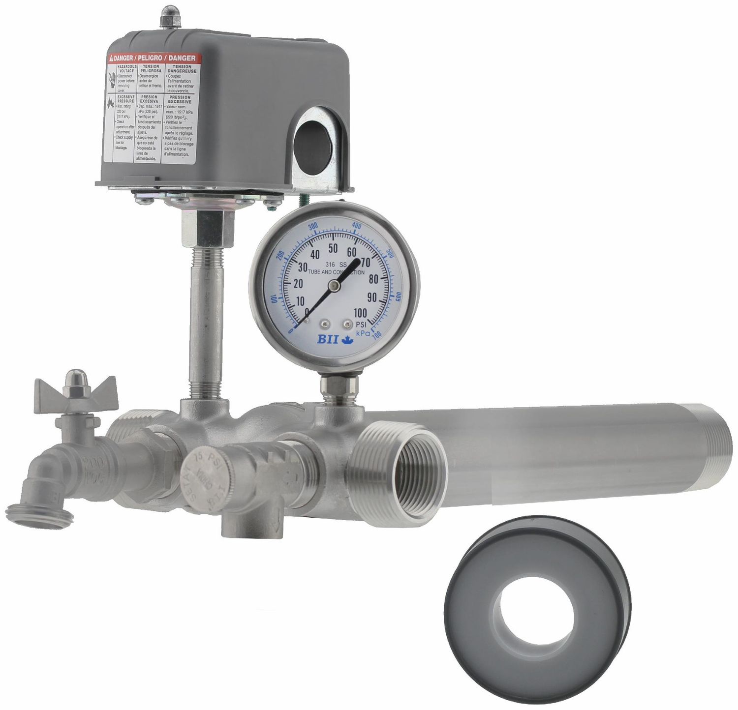 STAINLESS STEEL TANK TEE KIT