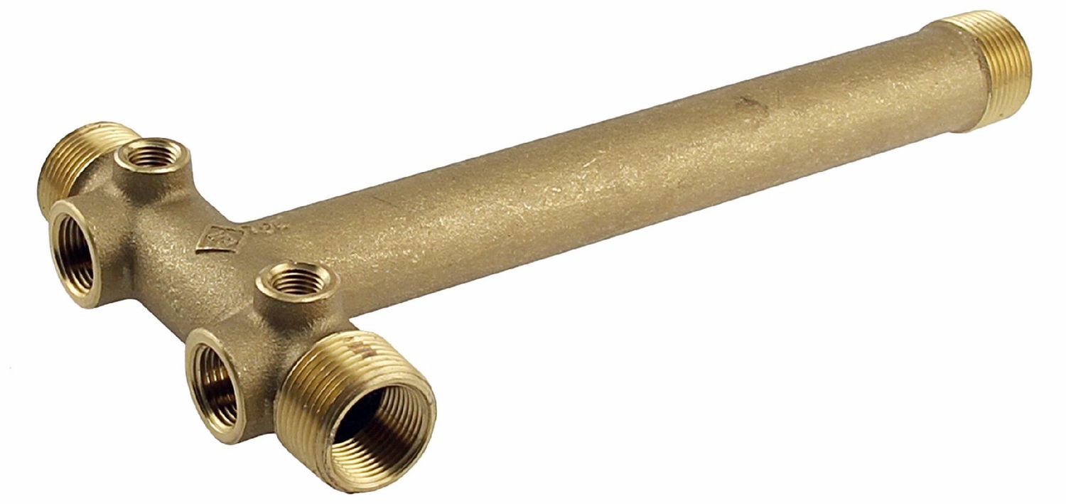 "TANK TEE BRASS 1"" 2HOLE"