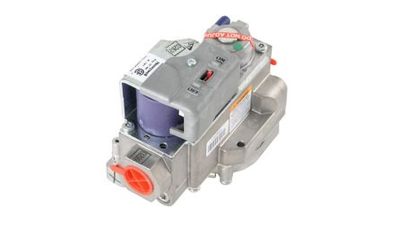 Lennox 103016-02, Honeywell VR9105R2209/B, Modulating Gas Valve, LP Gas, 24 VAC, 1/2 x 1/2", 10.0 +/-0.5" W.C. Max Regulator Setting