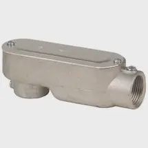 CILBA-1 Iberville 1 in Cast Aluminum LB Type Conduit Fitting with Cover and Gasket