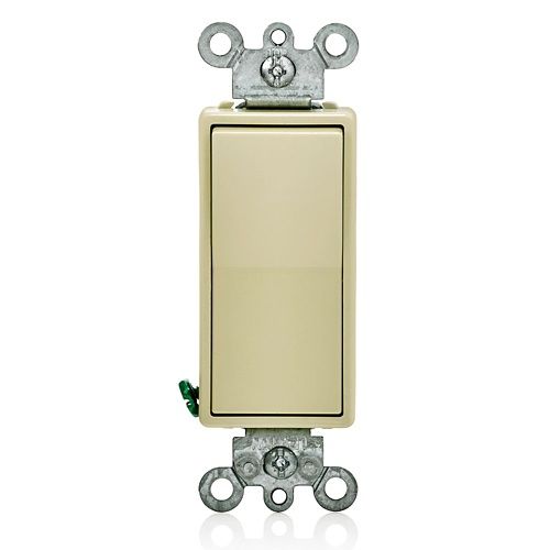 15 Amp Decora Rocker 4-Way Switch, Grounding, Ivory 5604-2I