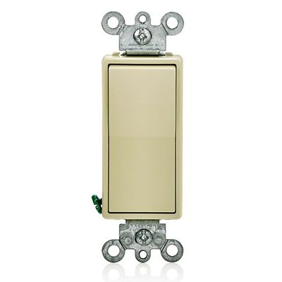 15 Amp Decora Rocker 4-Way Switch, Grounding, Ivory 5604-2I