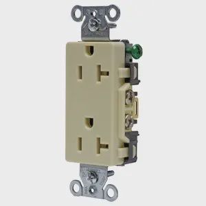 DECORA 20A 120V DUPLEX IVORY