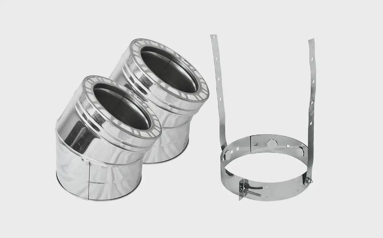 "VENTIS CHIMNEY 30 DEG ELBOW 2 PKG, 2 PKG ONLY"