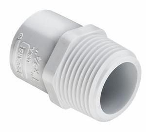 PVC RED MALE ADAPTOR (MIP)3/4 x 1