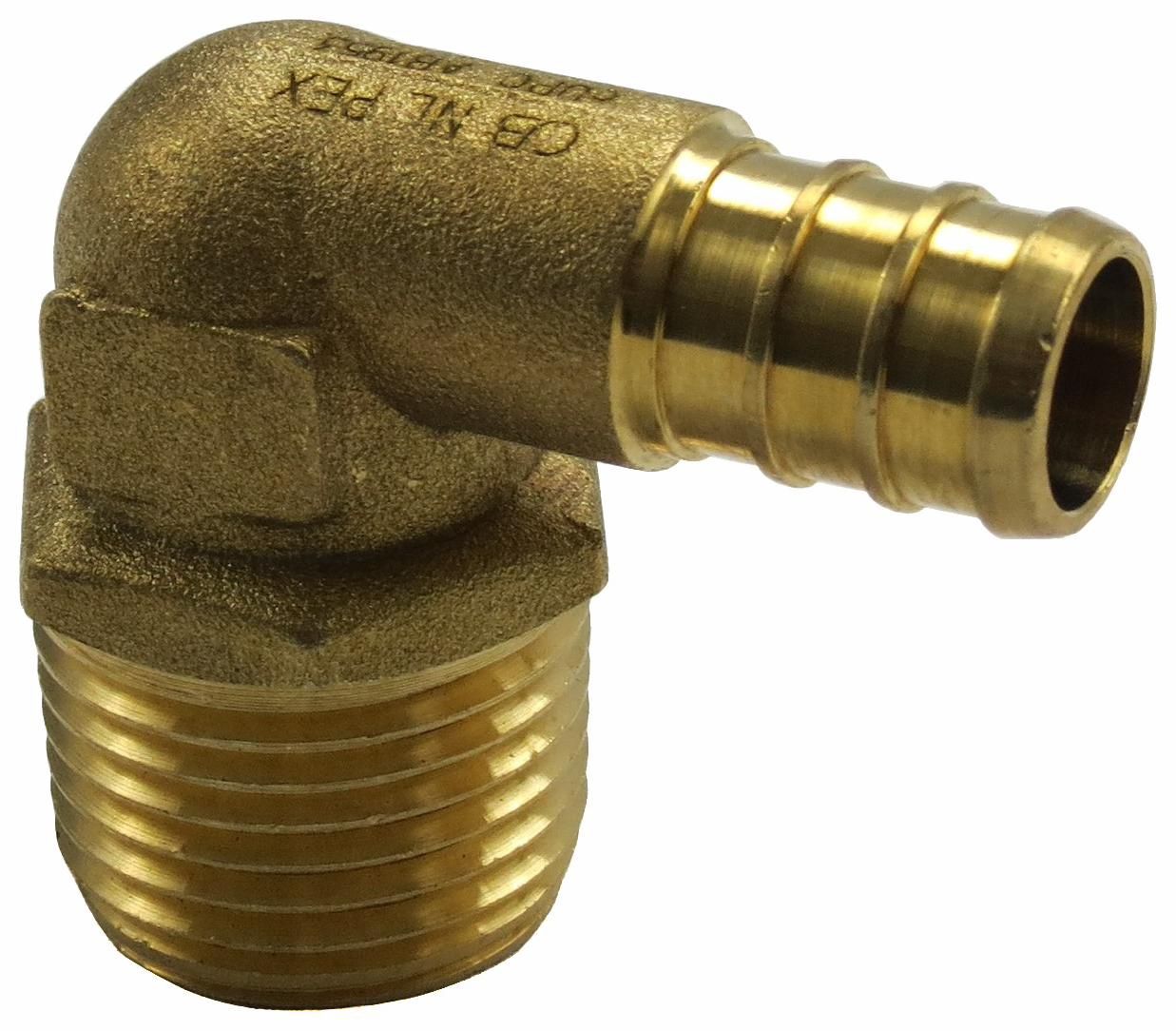 PEX CRIMP 1/2" x 1/2" MIP 90
