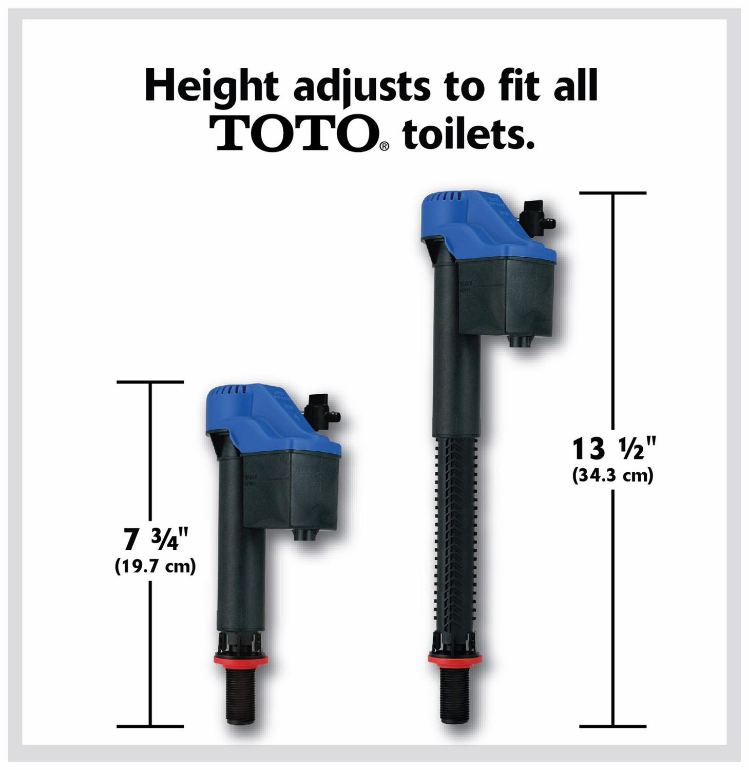 Adjustable Replacement Fill Valve Assembly for Toto Toilet Tanks TSU99AX