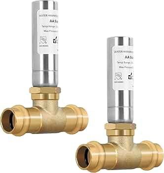 COPPER PRO PRESS X COMPRESSION W/ HAMMER ARRESTOR 1/2"PP x 3/8"COMP