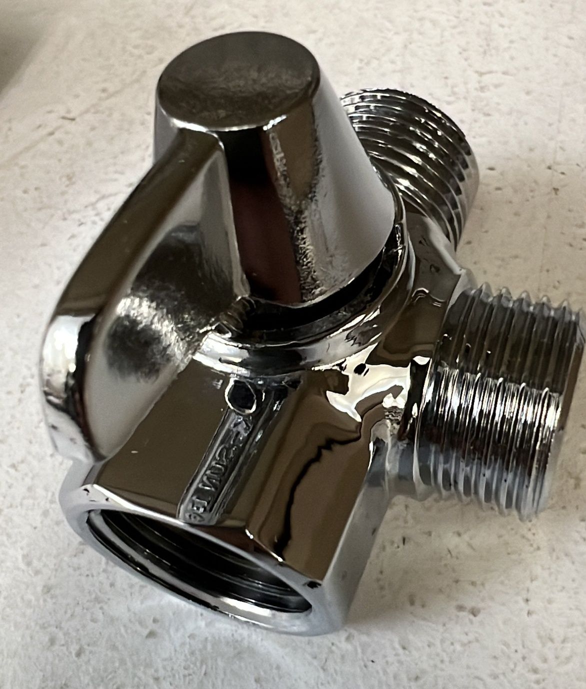 SHOWER ARM DIVERTER C/P BRASS