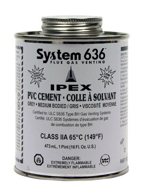 196040 IPEX 475ML SYSTEM 636 PVC CEMENT GREY